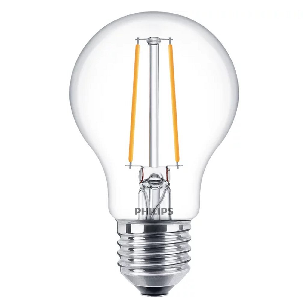 Philips Led Filamentlamp 25W A60 E27 Warm Wit Licht Transparant