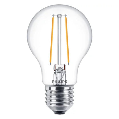 Philips Led Filamentlamp 25W A60 E27 Warm Wit Licht Transparant
