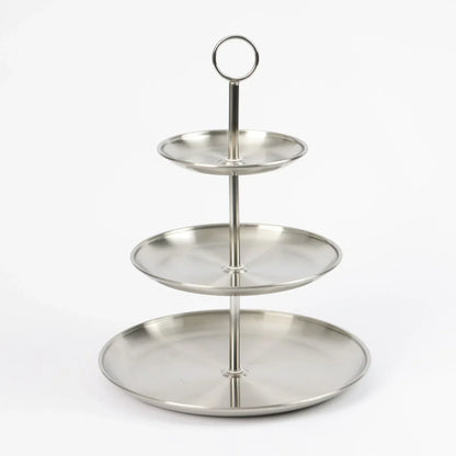 Ceruzo Etagere - 3 Laags - Rvs - D33 X H34 Cm