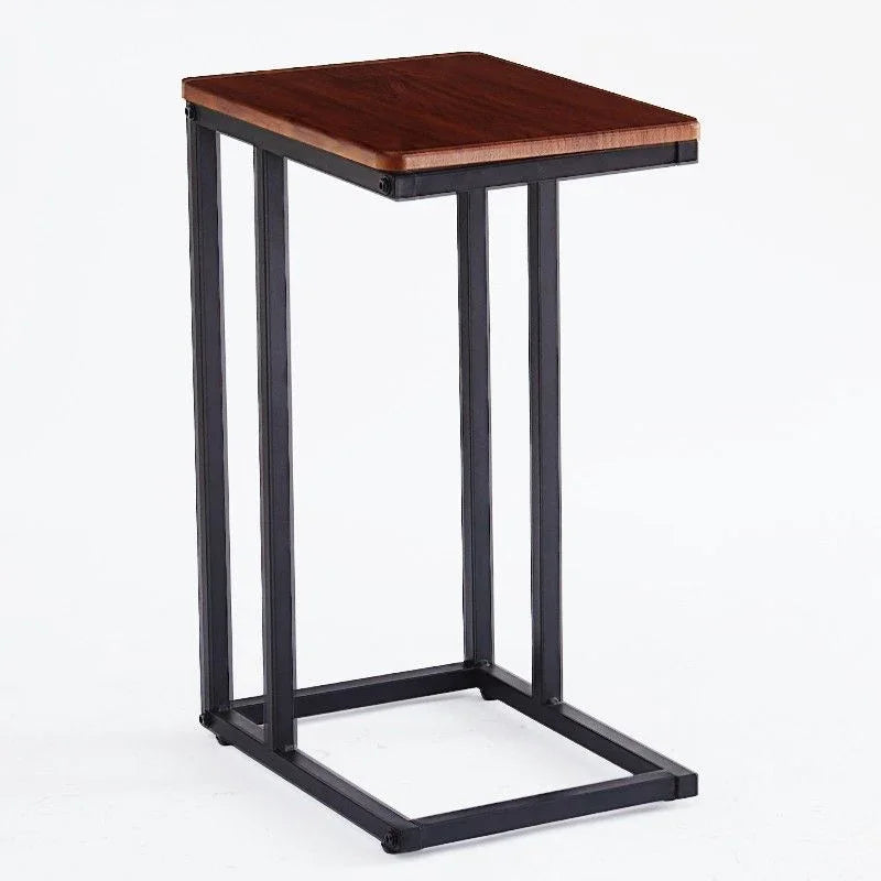 Ceruzo Bijzettafel - Banktafeltje - Metaal En Mdf - Bruin