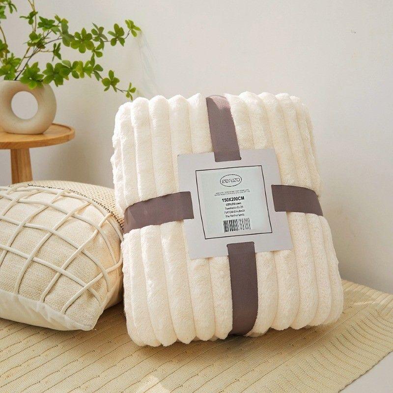 Ceruzo Fleece Deken - 150X200 Cm - Creme