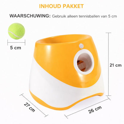 Ceruzo Automatische Ballenwerper - Oplaadbaar - 3 Werpsafstanden - 6 Ballen