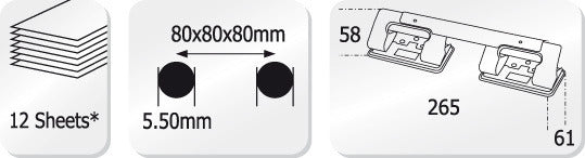 Kangaro K-7201582 4-Gaats Perforator 4 Holes