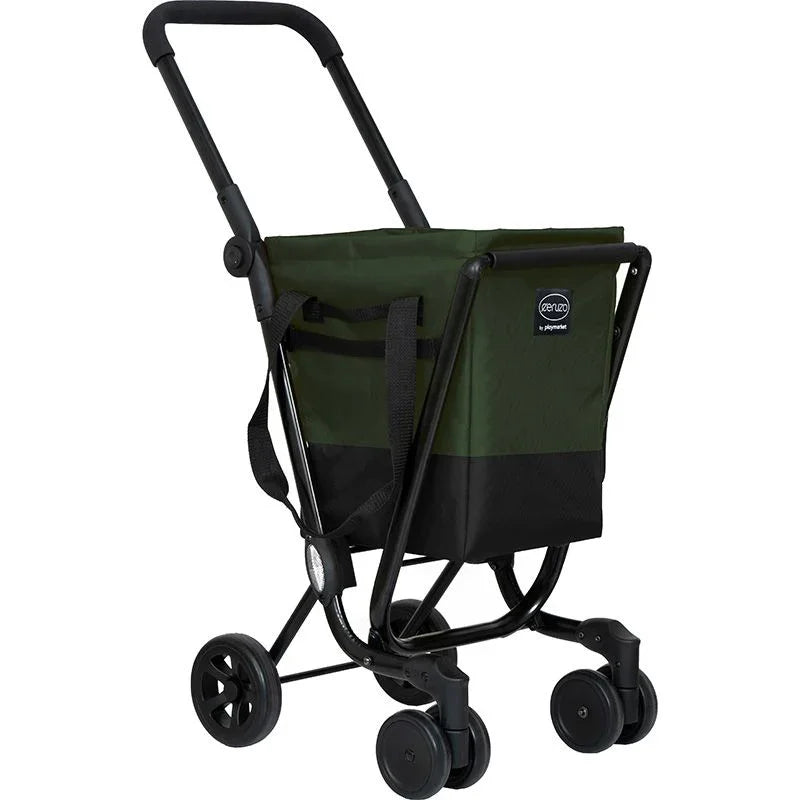 Ceruzo By Playmarket Easy Go Boodschappentrolley  - Zwart-Groen