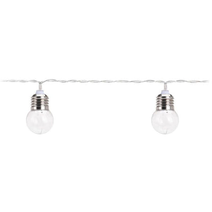 Feestverlichting - 30 Led Bolletjes - 4.50 Meter - Warm Wit - Op Batterijen