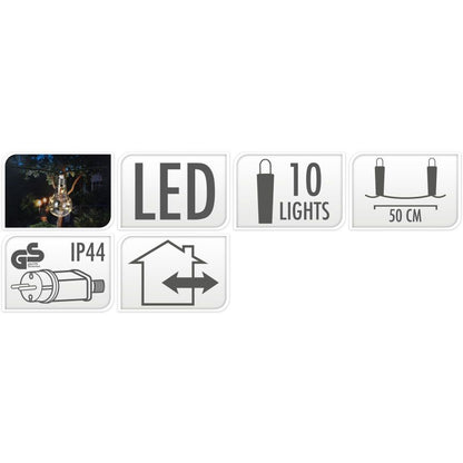 Feestverlichting Voor De Tuin - 450Cm - Warm Wit - 10X5 Led