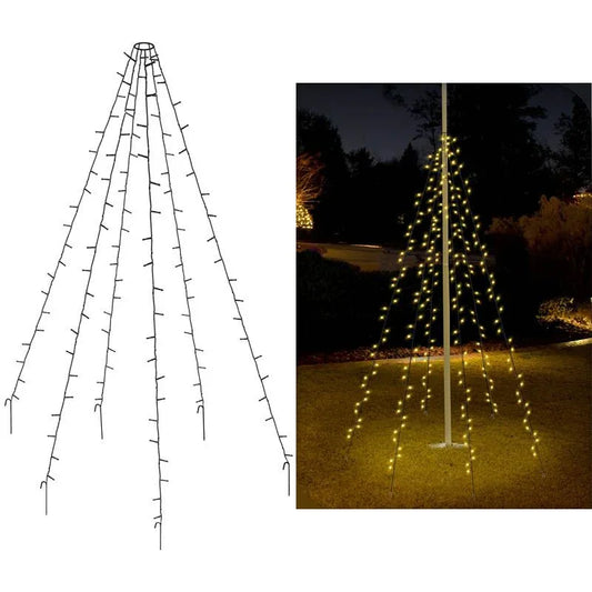 Vlaggenmast Verlichting 192 Led's - 208Cm