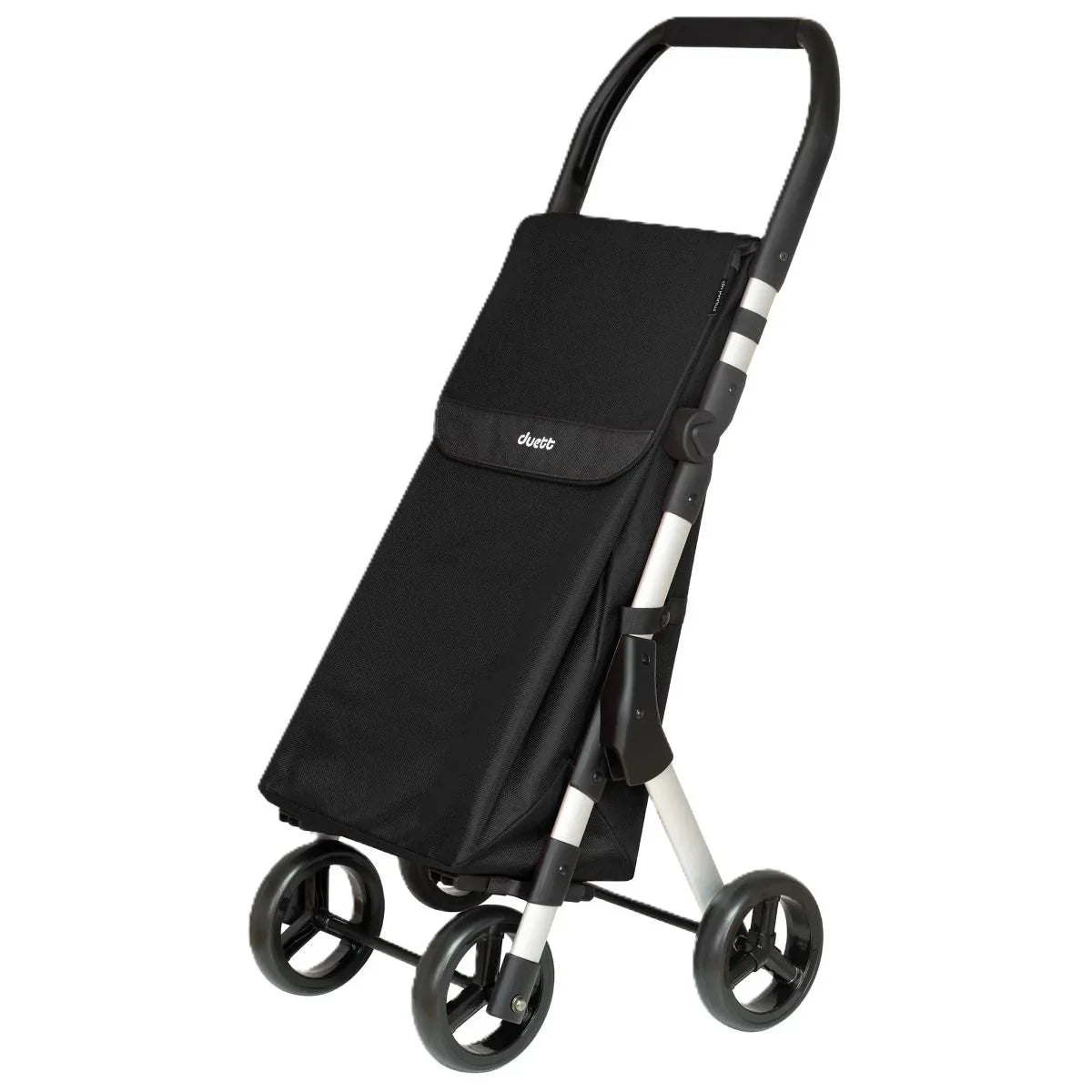 Duett Muuvi Up Boodschappentrolley - Tasinhoud 46L - 4 Wielen - Opvouwbaar - Zwart
