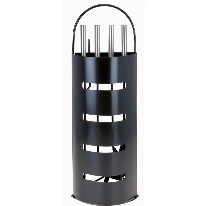 Home&Styling Openhaardset Rvs Zwart - 5 Delig