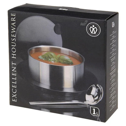 Excellent Houseware Roestvrijstalen Serveerset (1 Liter)