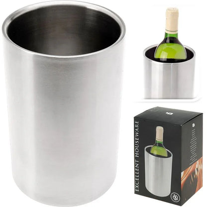 Excellent Houseware Rvs Dubbelwandige Wijnkoeler