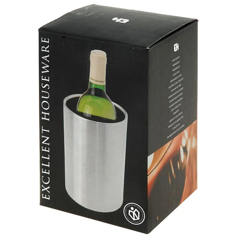 Excellent Houseware Rvs Dubbelwandige Wijnkoeler