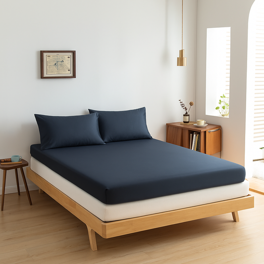 Topper Hoeslaken 200X210 - Space Blue - Premium