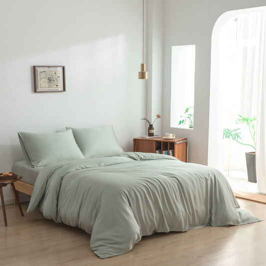 Dekbedovertrek 240X220 - Sage Green - Premium - Instopstrook