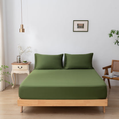 Hoeslaken 140X200 - Deep Moss - Premium