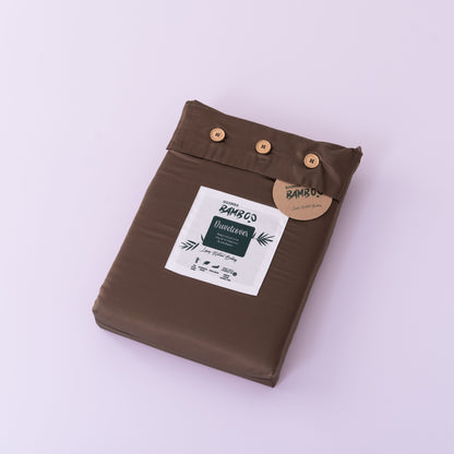 Tweepersoons Beddengoedset Xxl - Coffee Brown