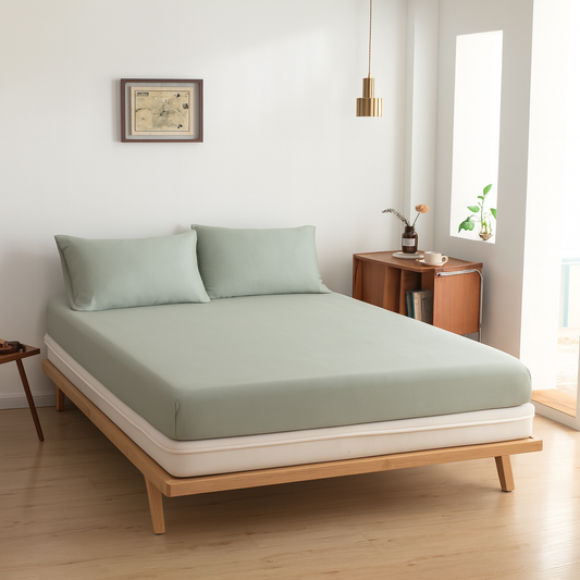 Topper Hoeslaken 160X220/210 - Sage Green - Premium