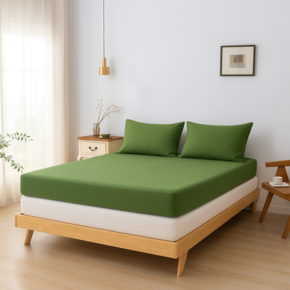 Hoeslaken (Topdekmatras) - Deep Moss - Premium
