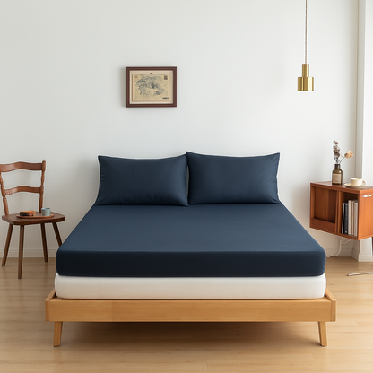 Hoeslaken (Topdekmatras) - Space Blue - Premium