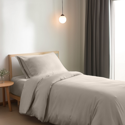 Beddengoedset 1-Persoons Xl - Soft Taupe