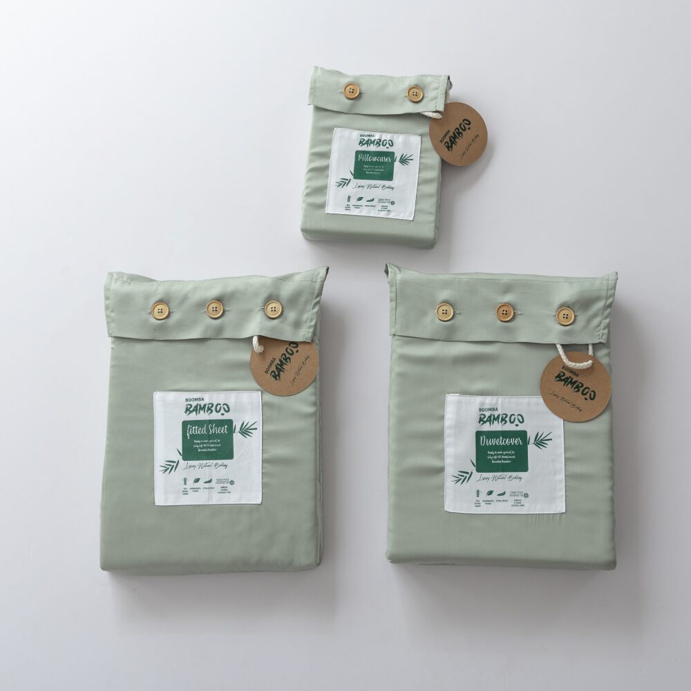 Beddengoedset 2-Persoons M - Sage Green