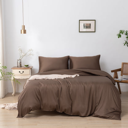 Beddengoedset 1-Persoons Xl - Coffee Brown