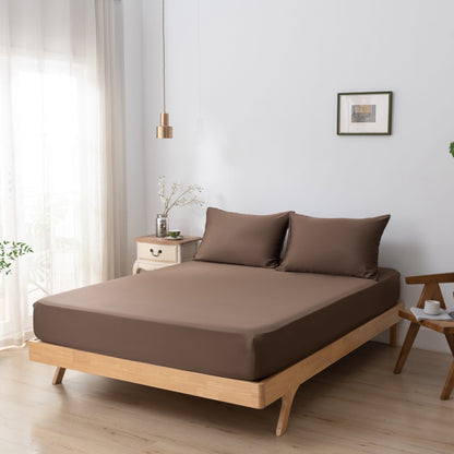 Hoeslaken 90X220 - Coffee Brown - Premium