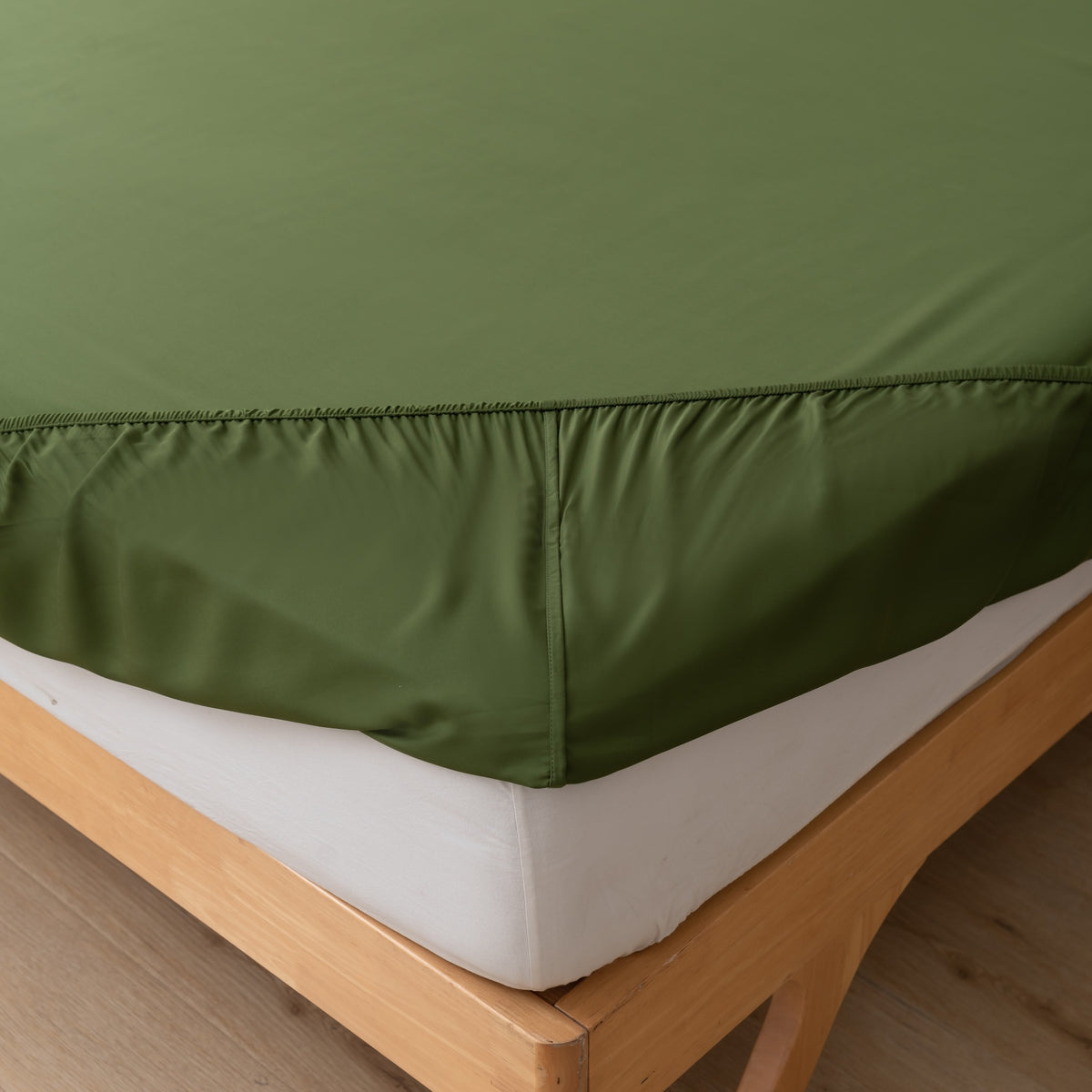 Hoeslaken 140X200 - Deep Moss - Premium
