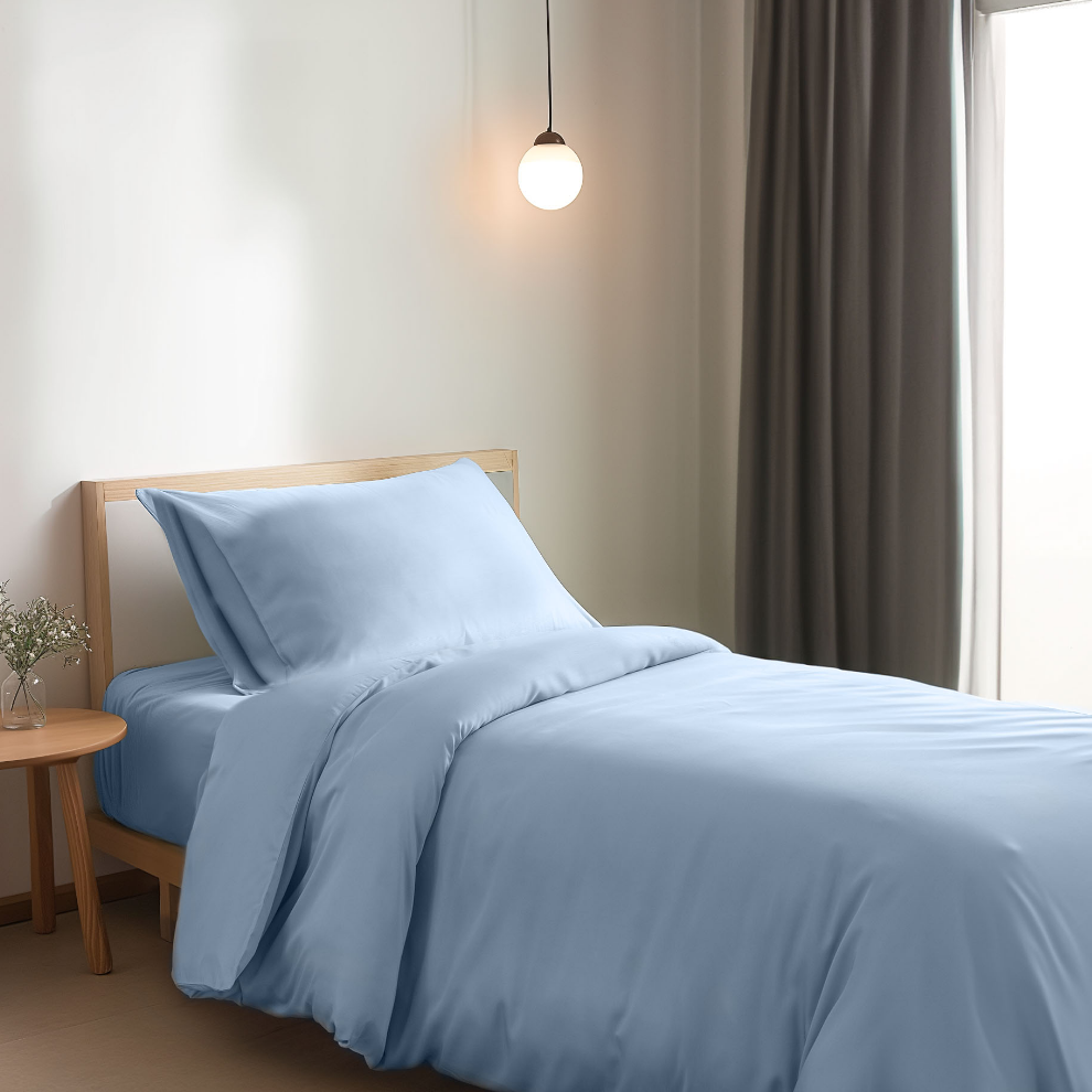 Eenpersoons Beddengoedset - Sky Blue