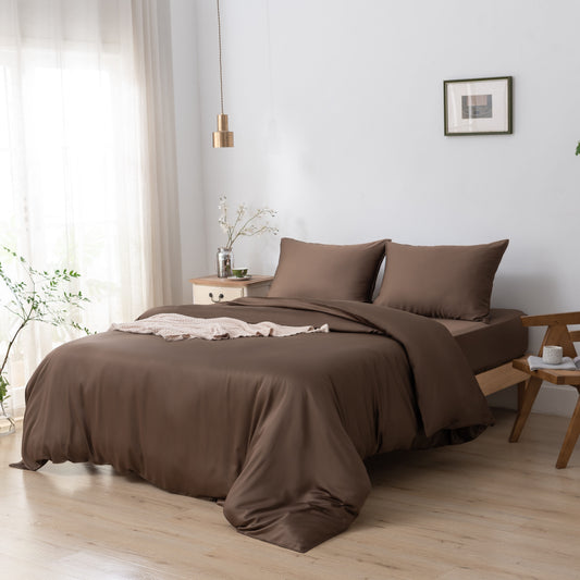 Tweepersoons Beddengoedset L - Coffee Brown